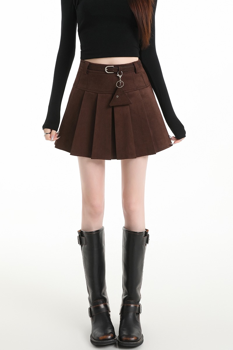 Slim A-line short skirt autumn skirt for women