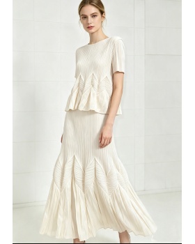 Loose bud skirt elegant skirt a set for women