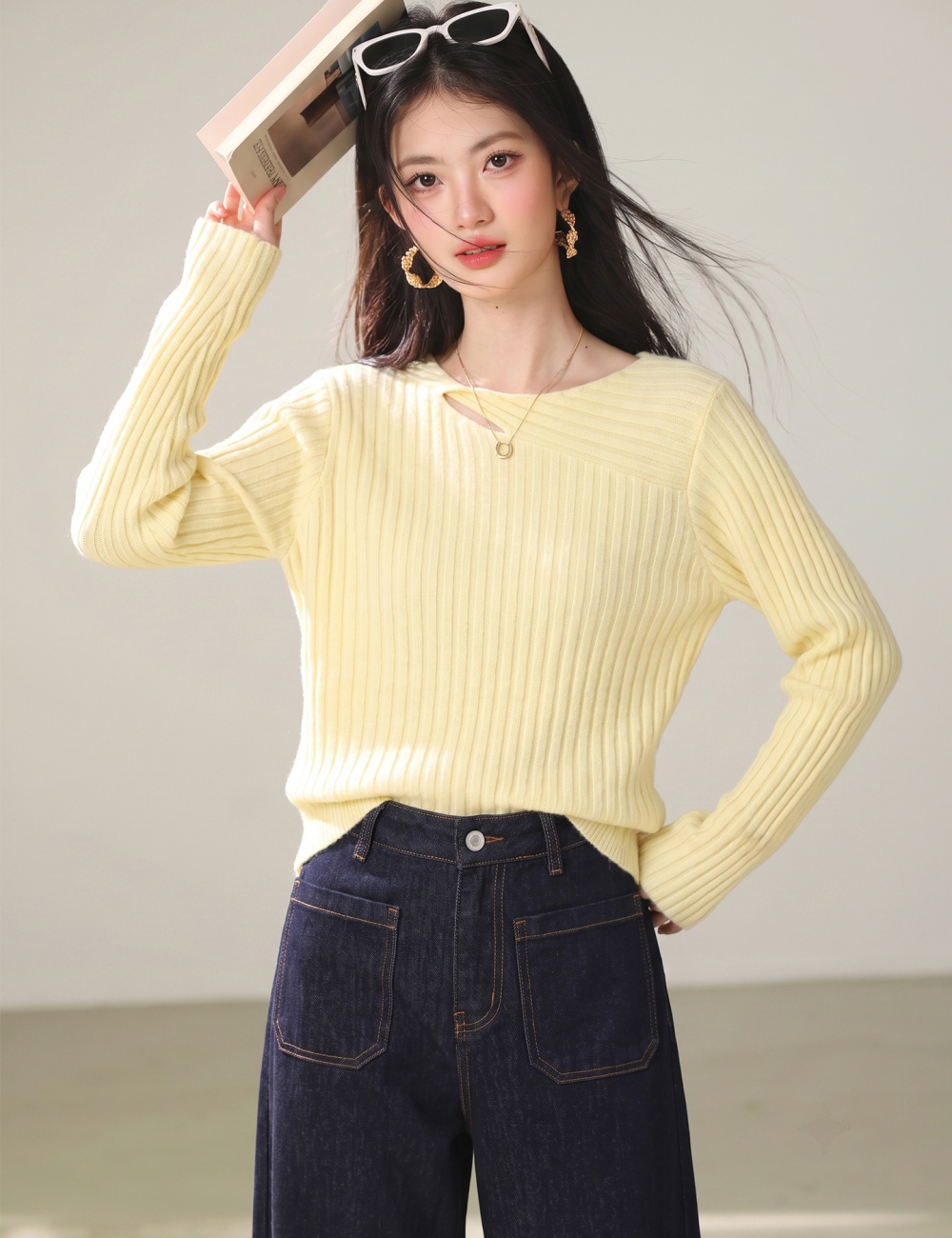 Bottoming inside the ride tops temperament sweater