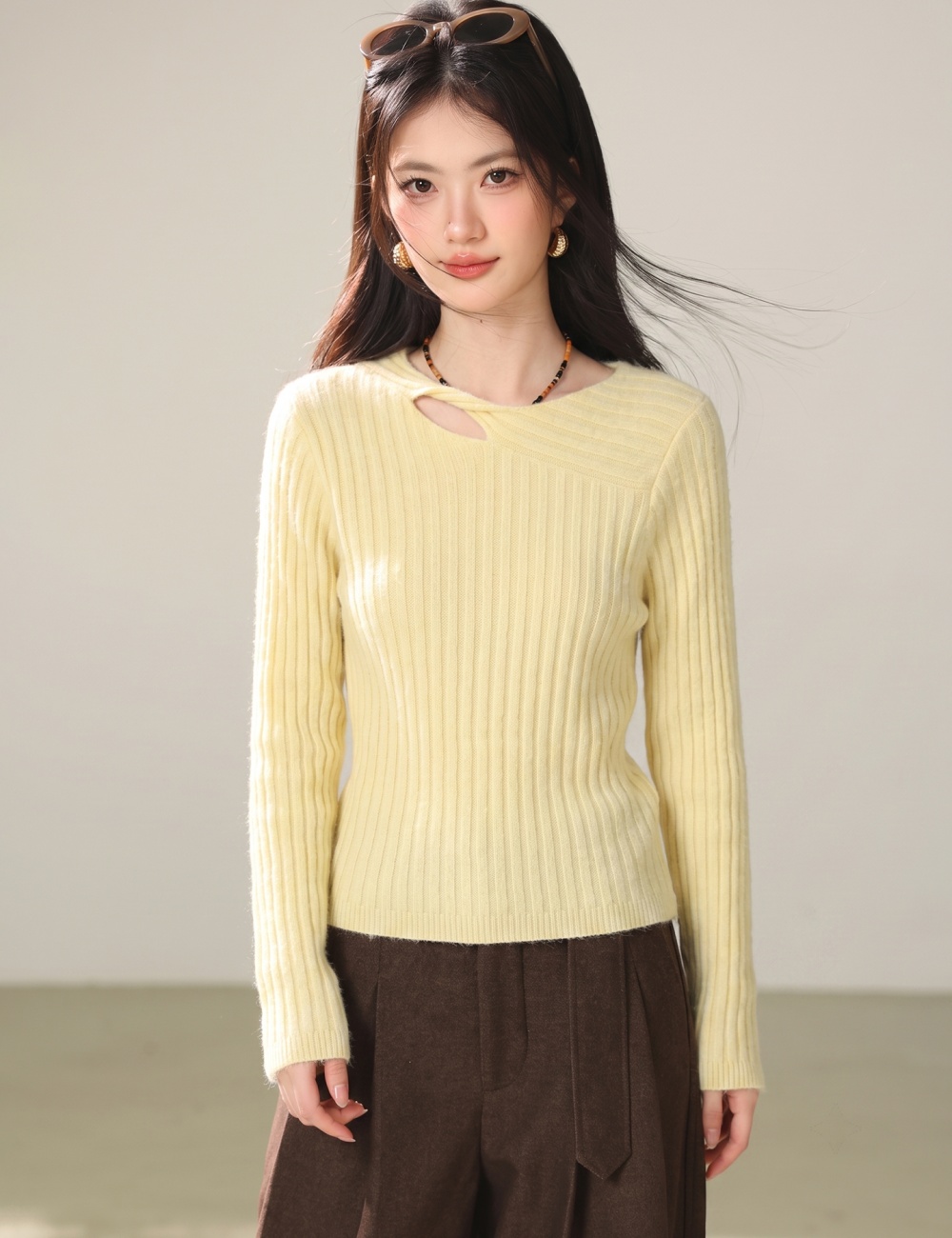 Bottoming inside the ride tops temperament sweater