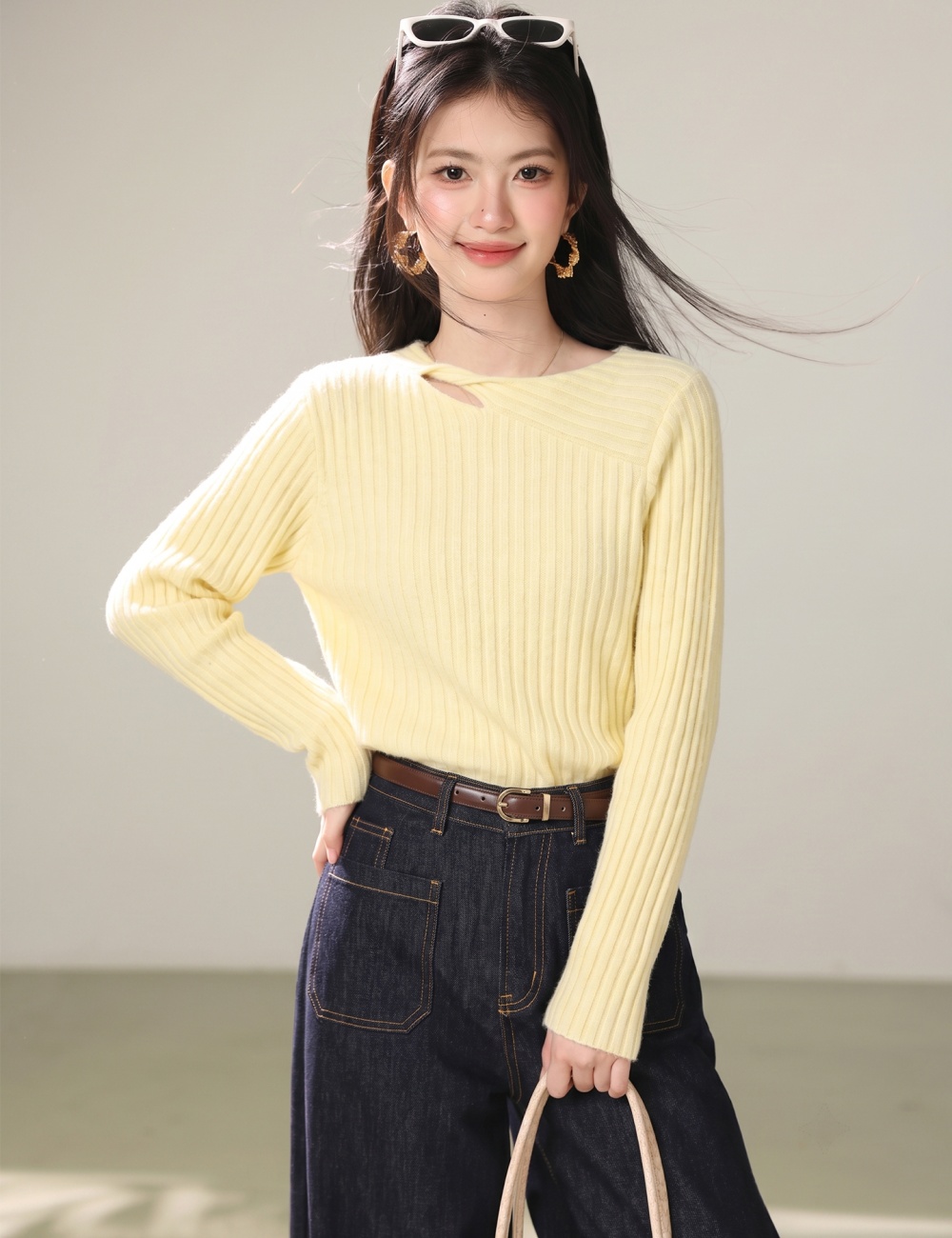 Bottoming inside the ride tops temperament sweater
