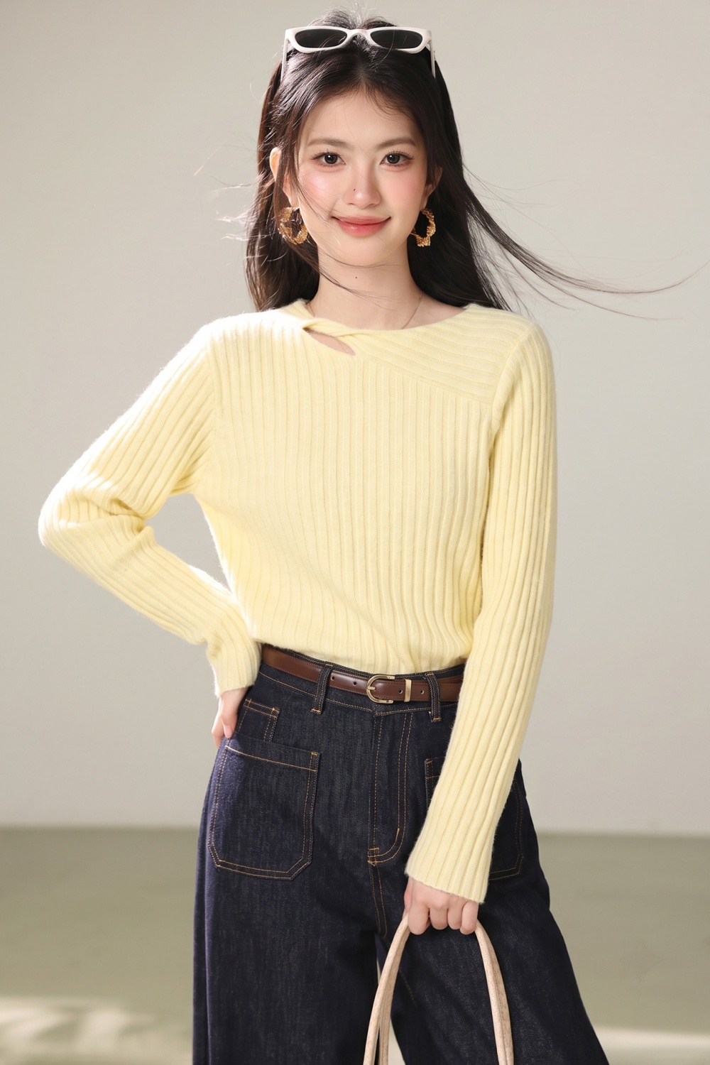 Bottoming inside the ride tops temperament sweater