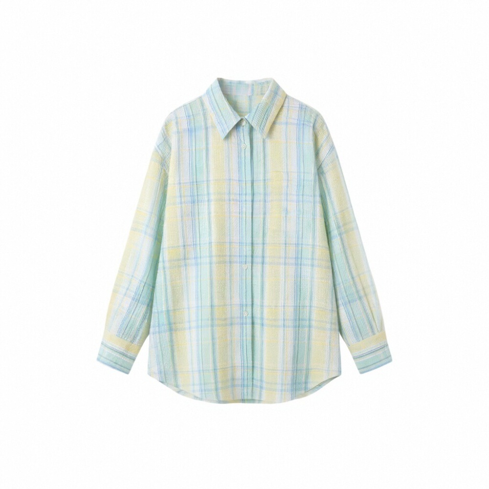 Sunscreen loose Korean style coat thin plaid tops