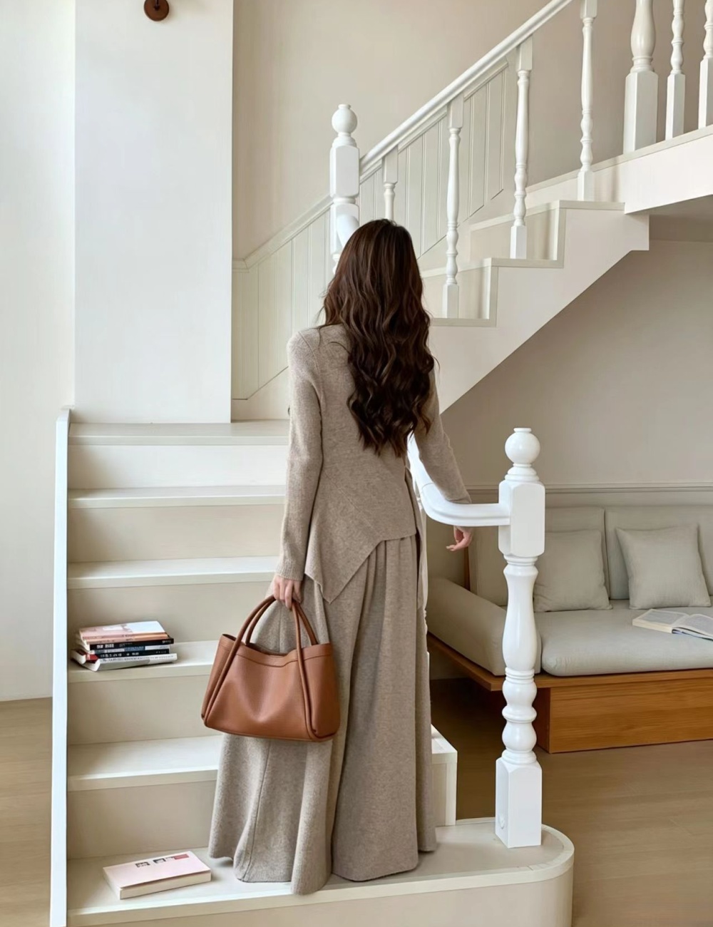 Fashion Korean style long pants personality sweater 2pcs set