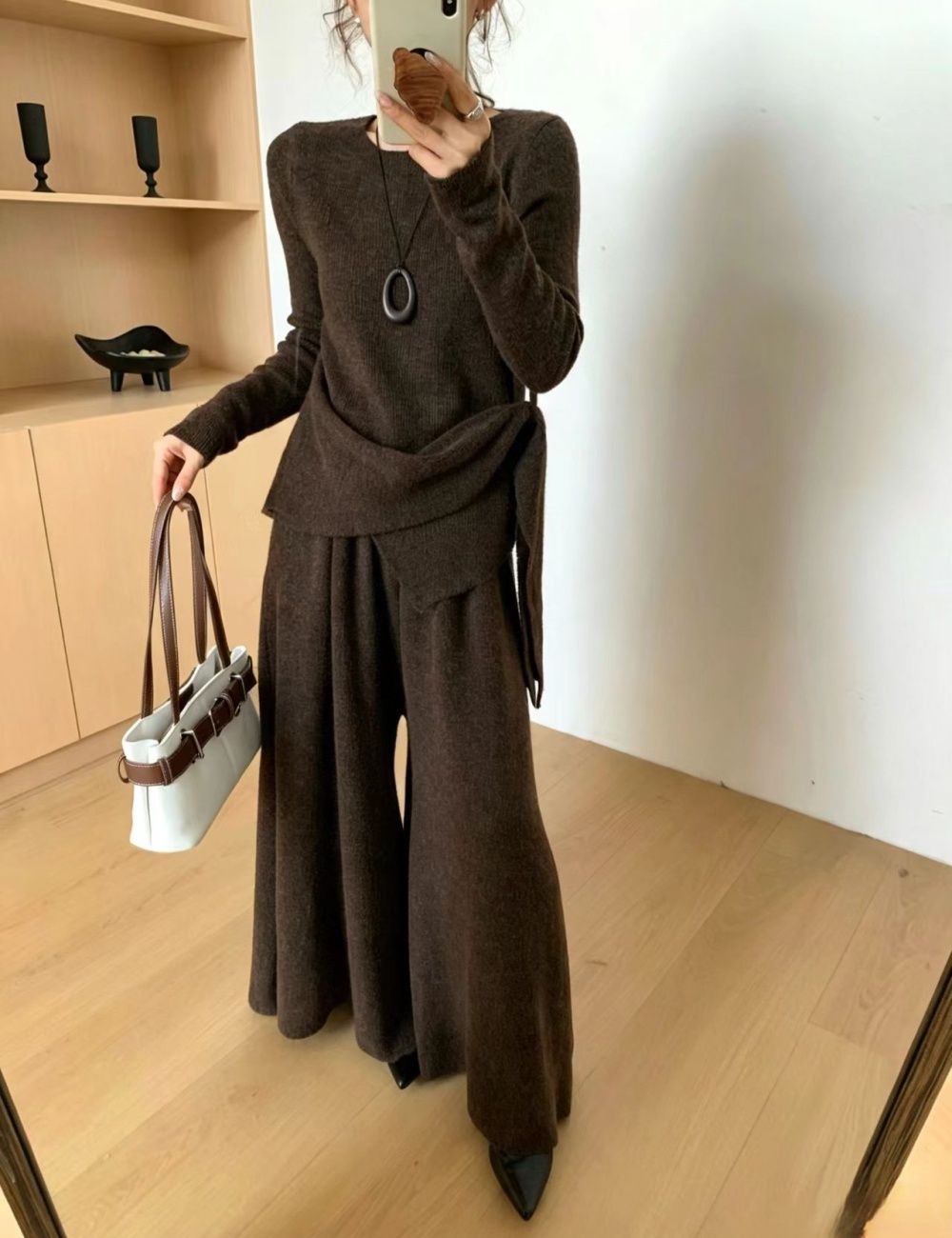 Fashion Korean style long pants personality sweater 2pcs set
