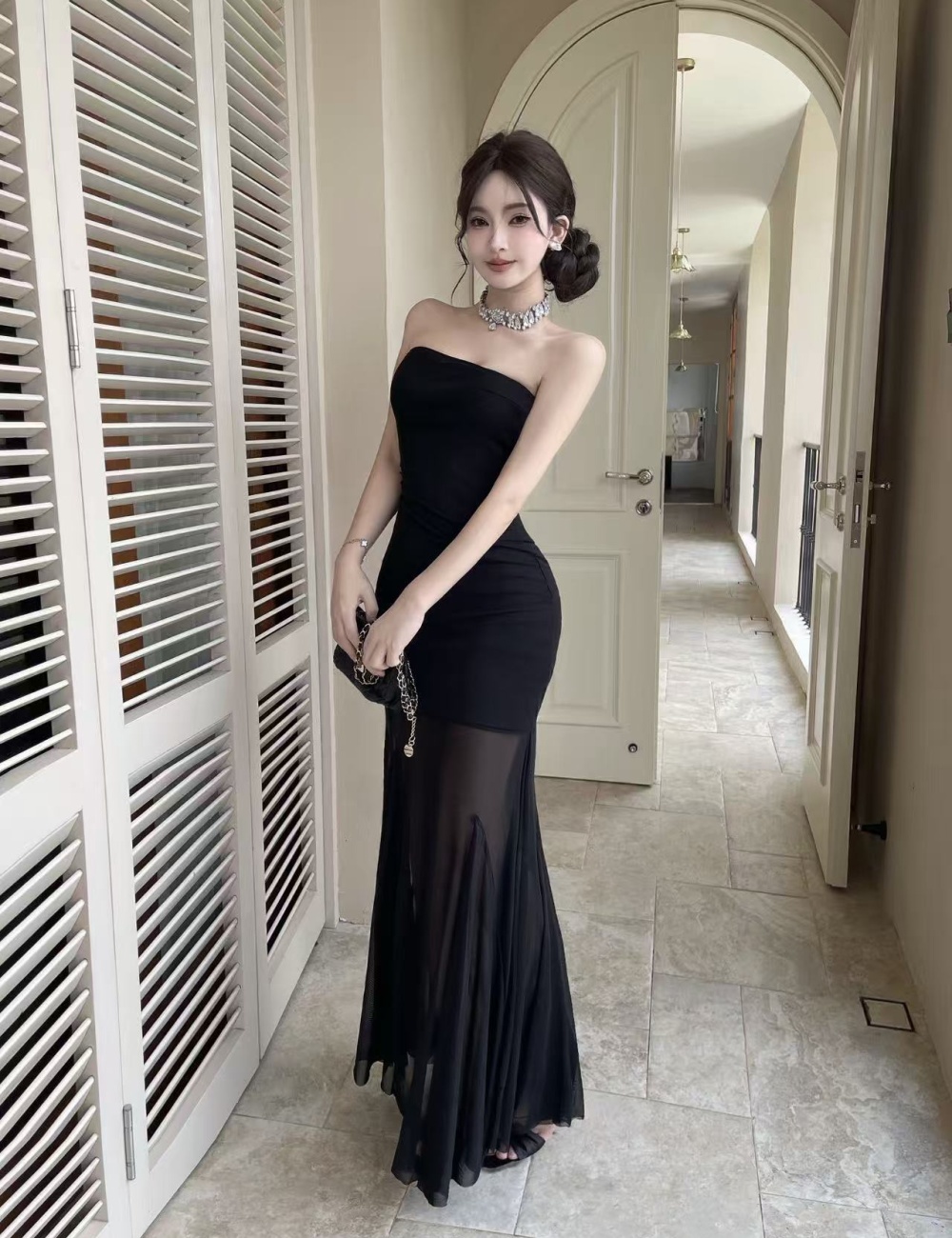 Summer package hip dress vacation sexy long dress