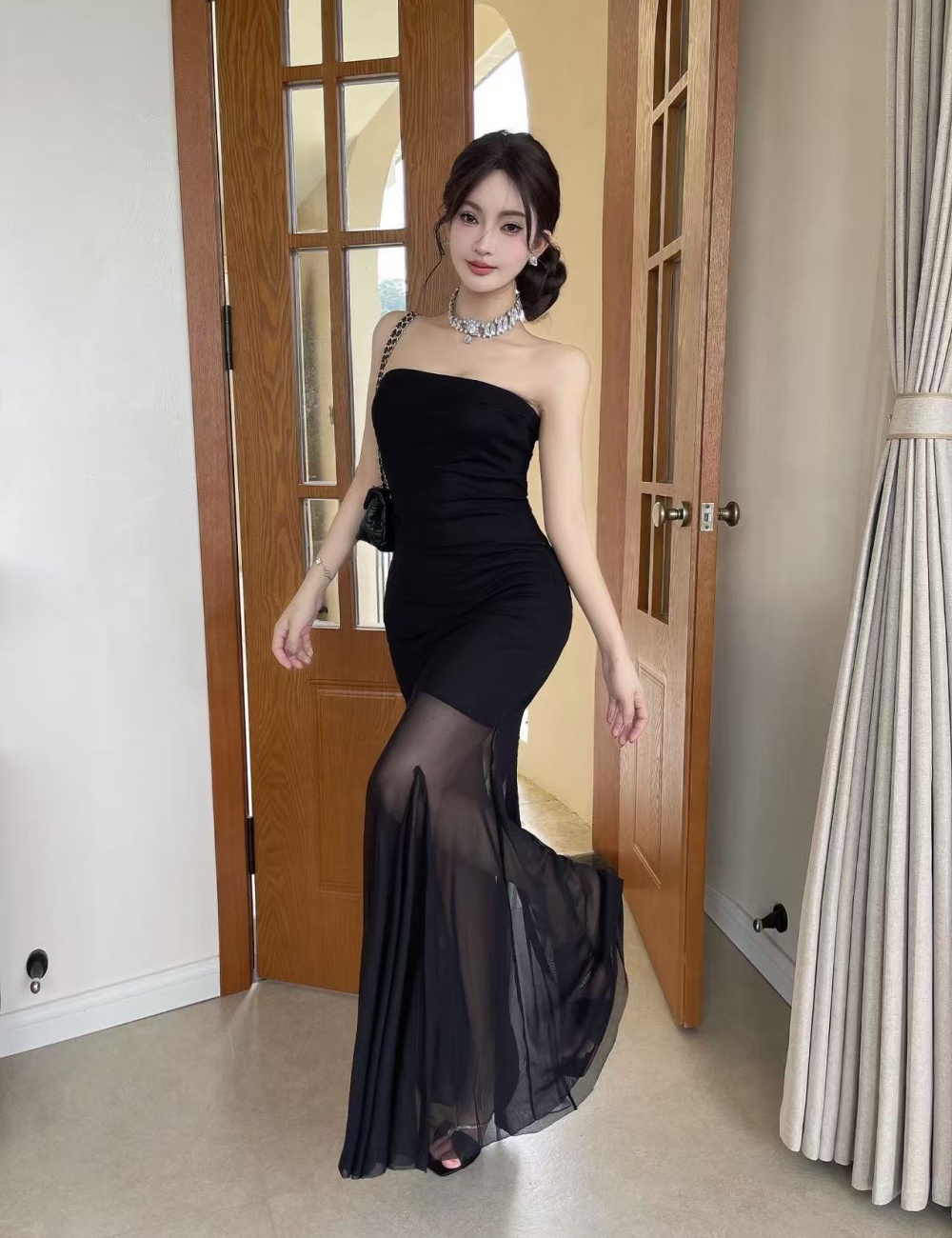 Summer package hip dress vacation sexy long dress