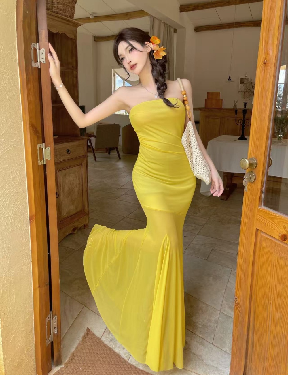 Summer package hip dress vacation sexy long dress