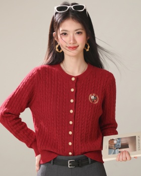 Korean style twist shirts knitted sweater for women