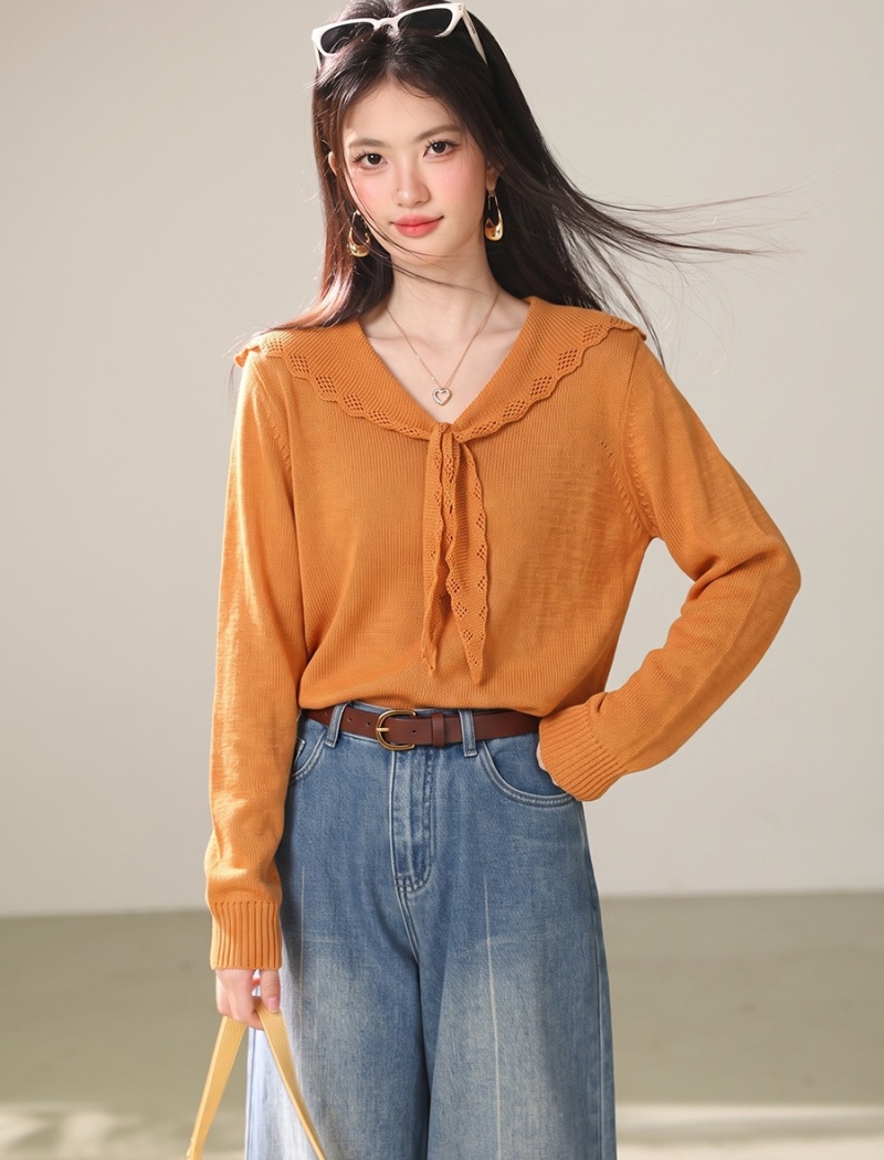 Temperament tops lazy sweater for women