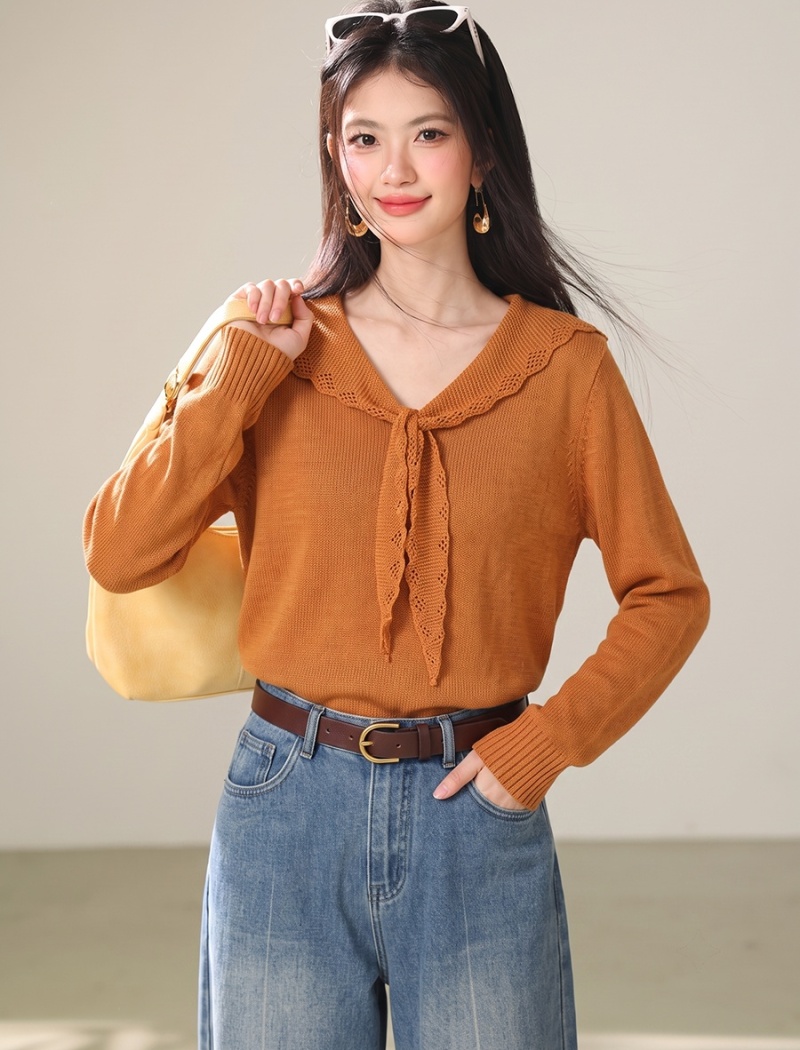 Temperament tops lazy sweater for women