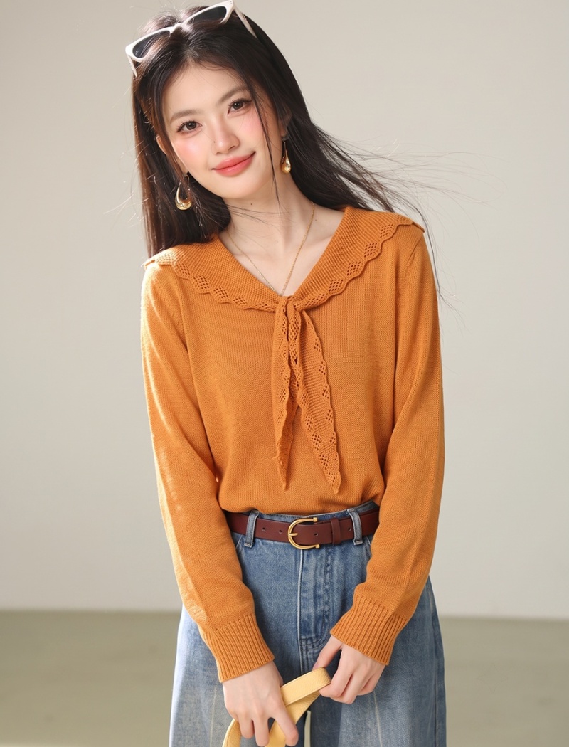 Temperament tops lazy sweater for women