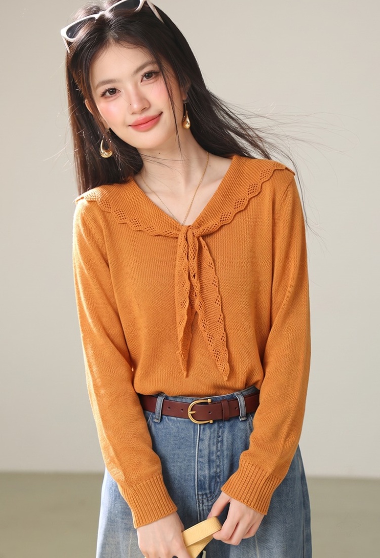 Temperament tops lazy sweater for women