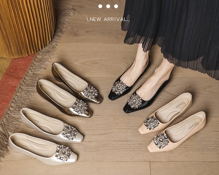 Spring and autumn shoes rhinestone lazy shoes for women