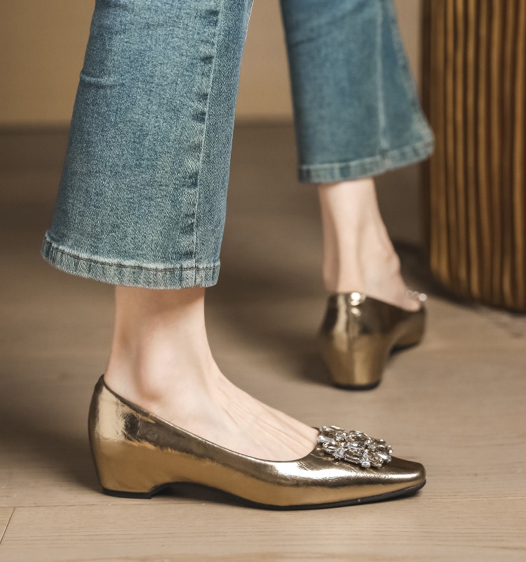 Spring and autumn shoes rhinestone lazy shoes for women
