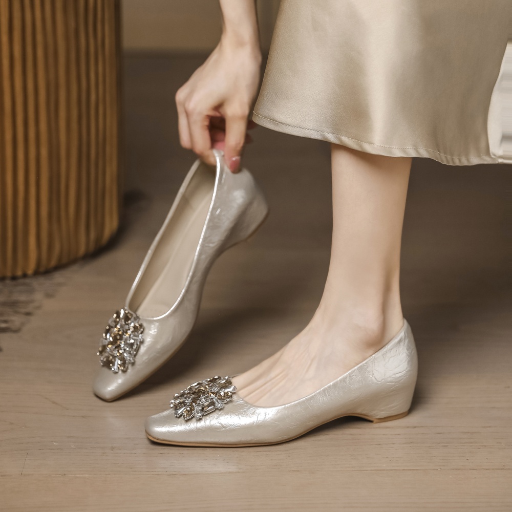 Spring and autumn shoes rhinestone lazy shoes for women