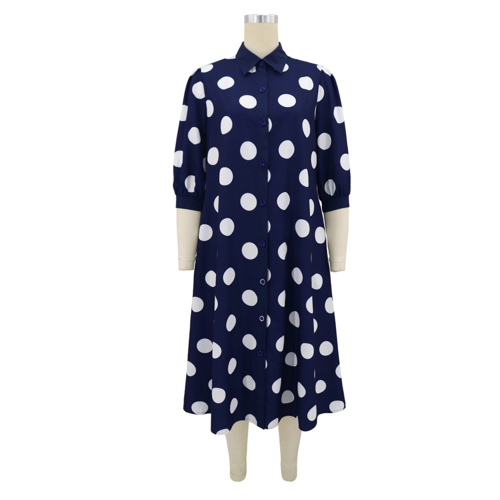 European style printing dress temperament shirt