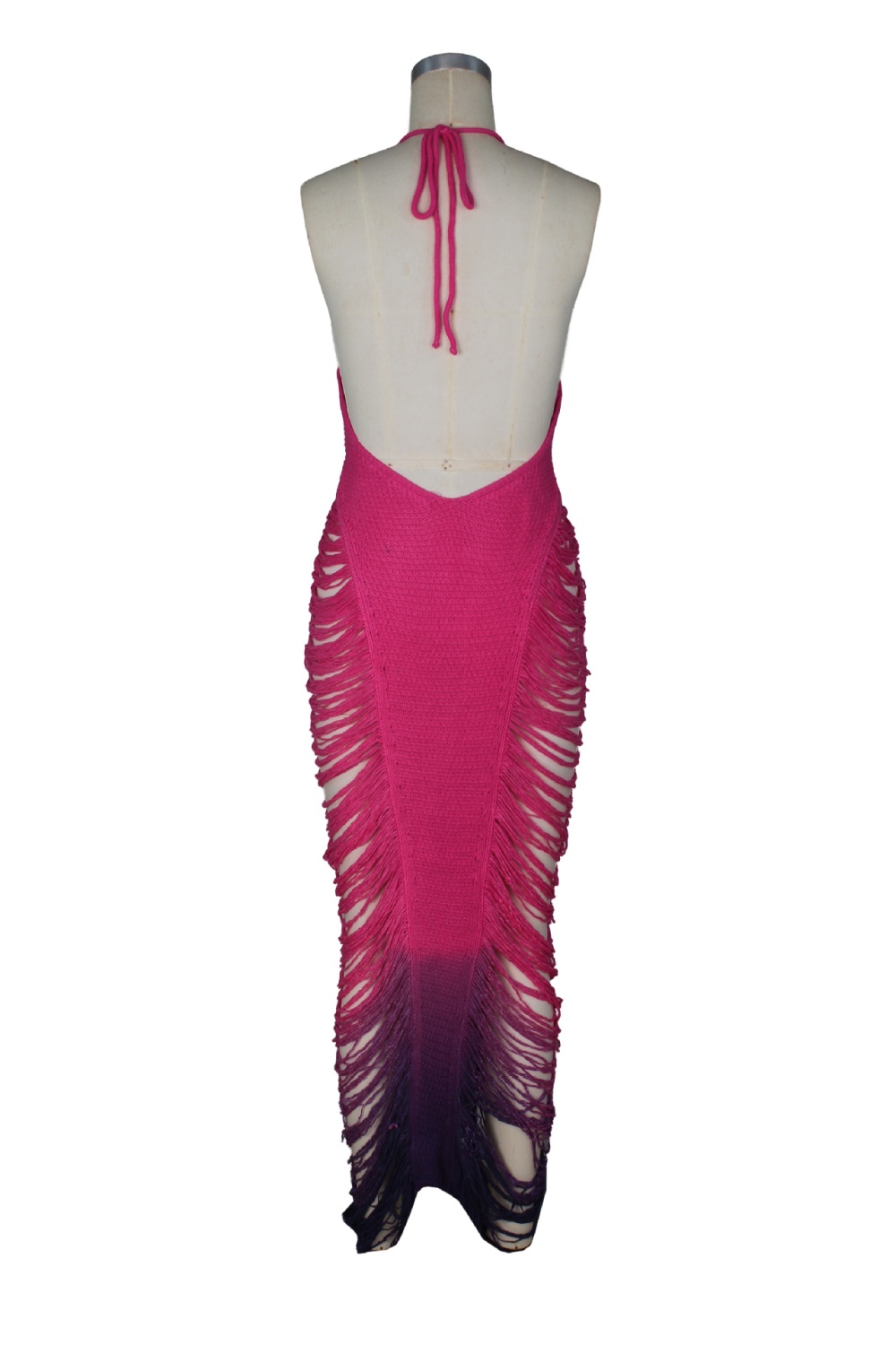 European style halter dress seaside smock for women