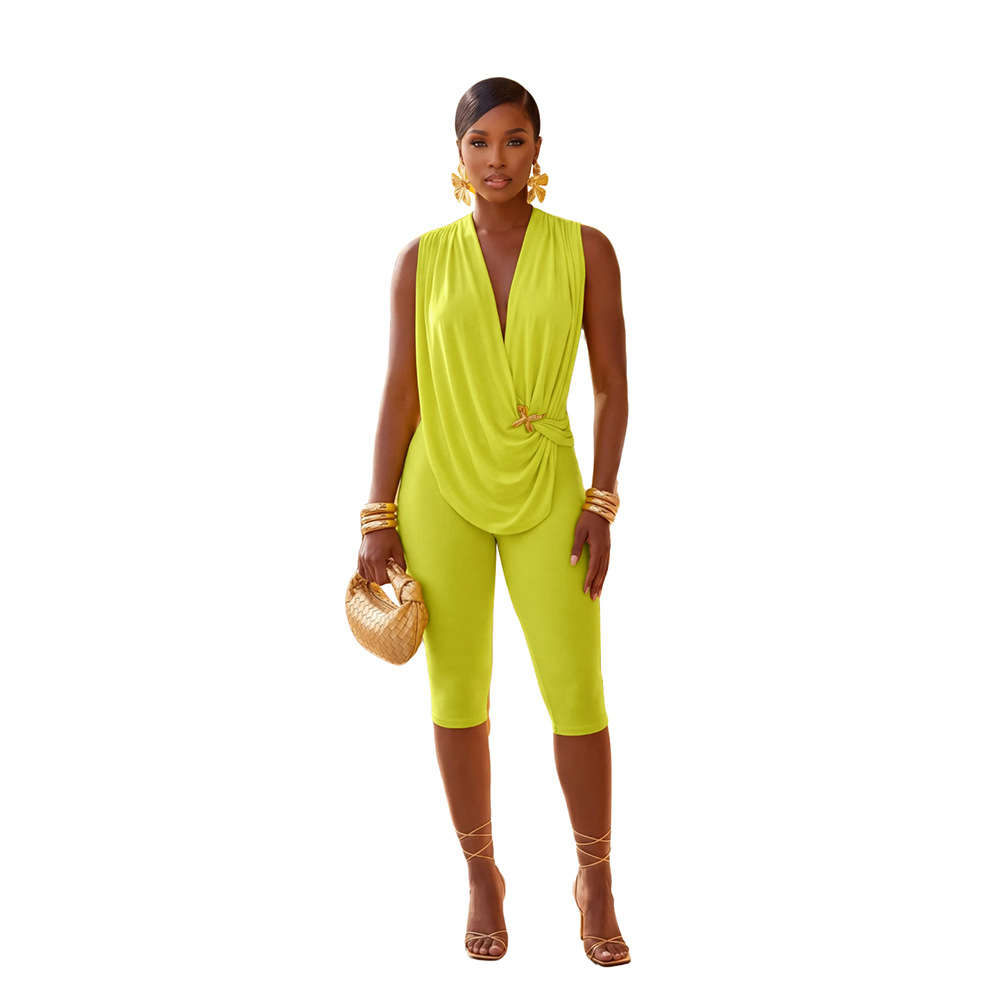 Summer seven tenths pure bud autumn jumpsuit