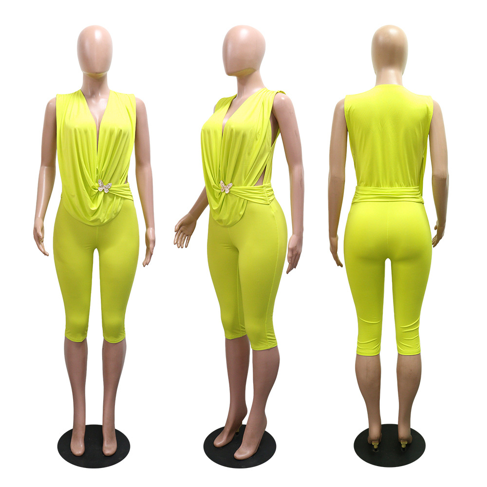 Summer seven tenths pure bud autumn jumpsuit