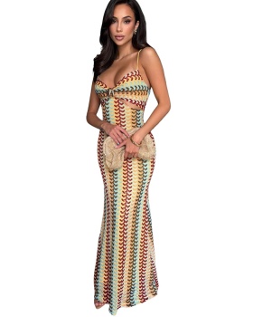 European style fashion dress sling slim formal dress