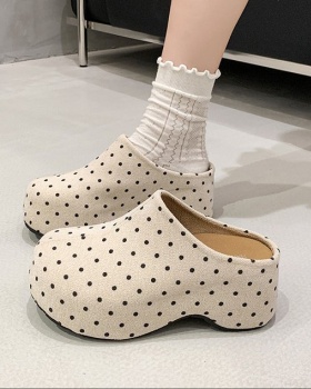 Thick crust slippers lady lazy shoes for women