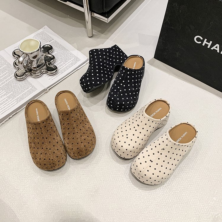 Thick crust slippers lady lazy shoes for women
