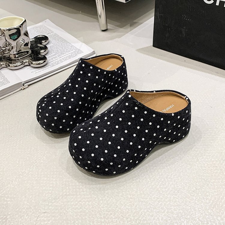 Thick crust slippers lady lazy shoes for women