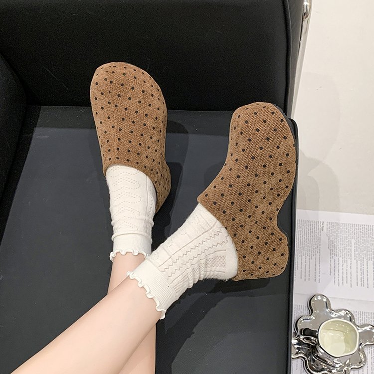 Thick crust slippers lady lazy shoes for women