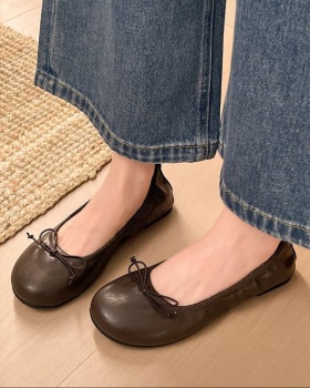 Lady low lazy shoes France style four seasons flattie