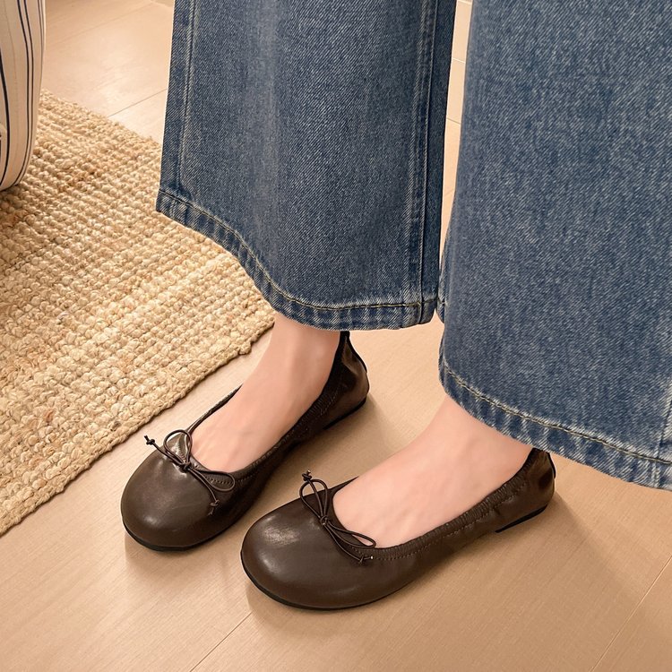 Lady low lazy shoes France style four seasons flattie