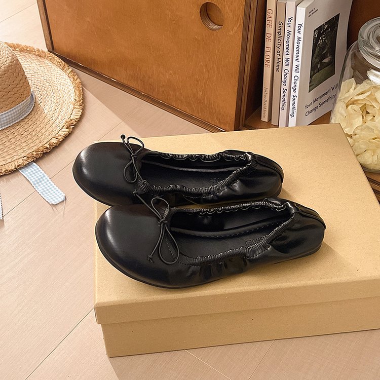 Lady low lazy shoes France style four seasons flattie