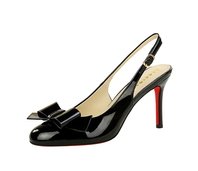 France style patent leather sweet sandals for women