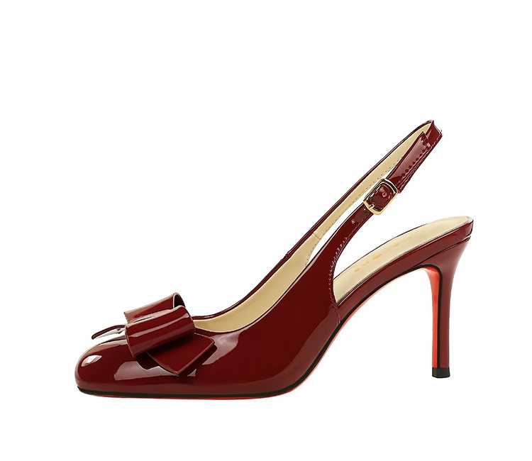 France style patent leather sweet sandals for women