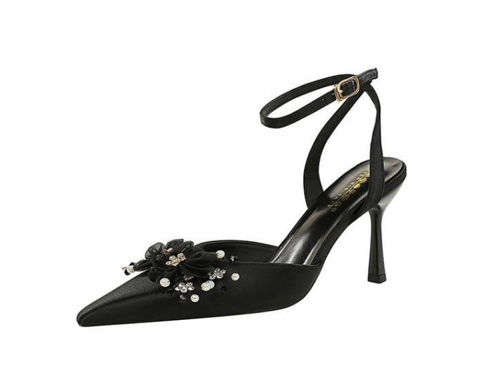 Flowers sandals pointed high-heeled shoes for women