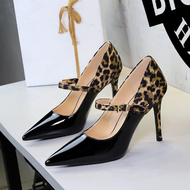High-heeled pointed shoes satin high-heeled shoes for women