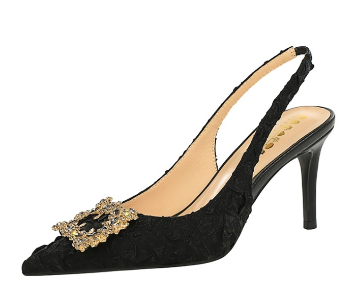 European style banquet stilettos side buckle sandals