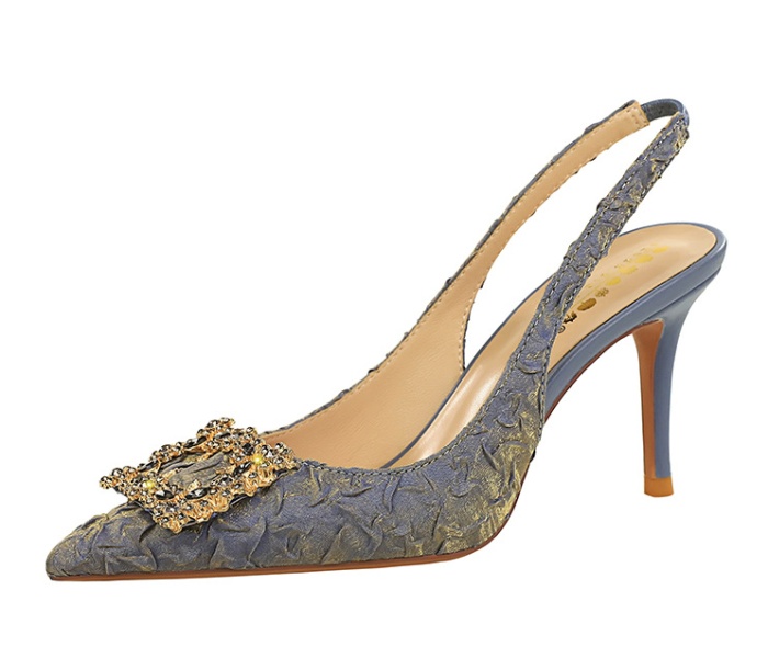 European style banquet stilettos side buckle sandals