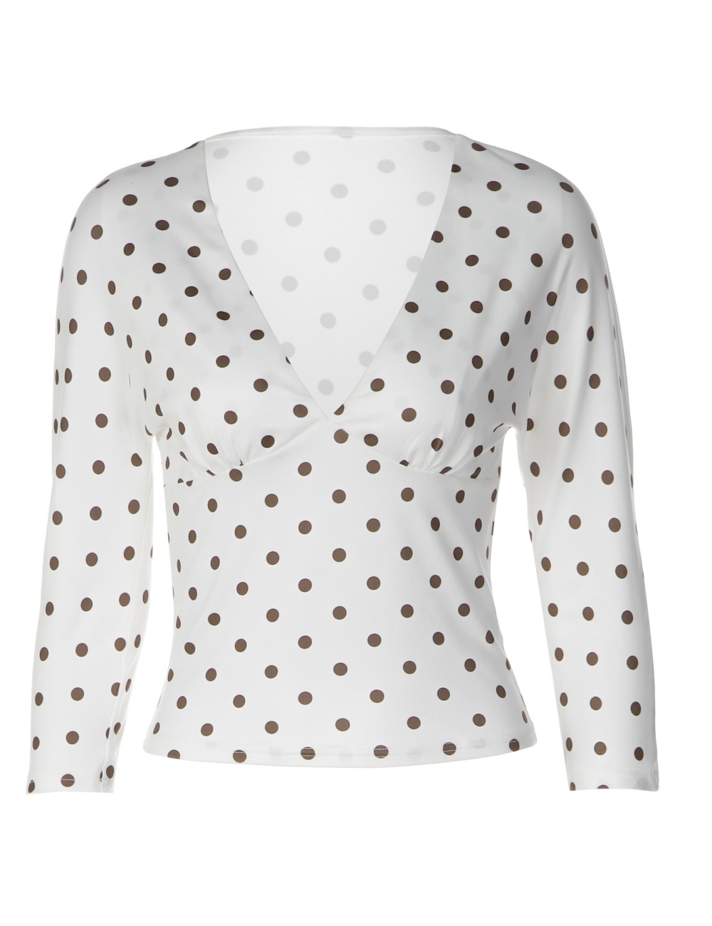 Sexy slim fashion tops V-neck autumn T-shirt for women