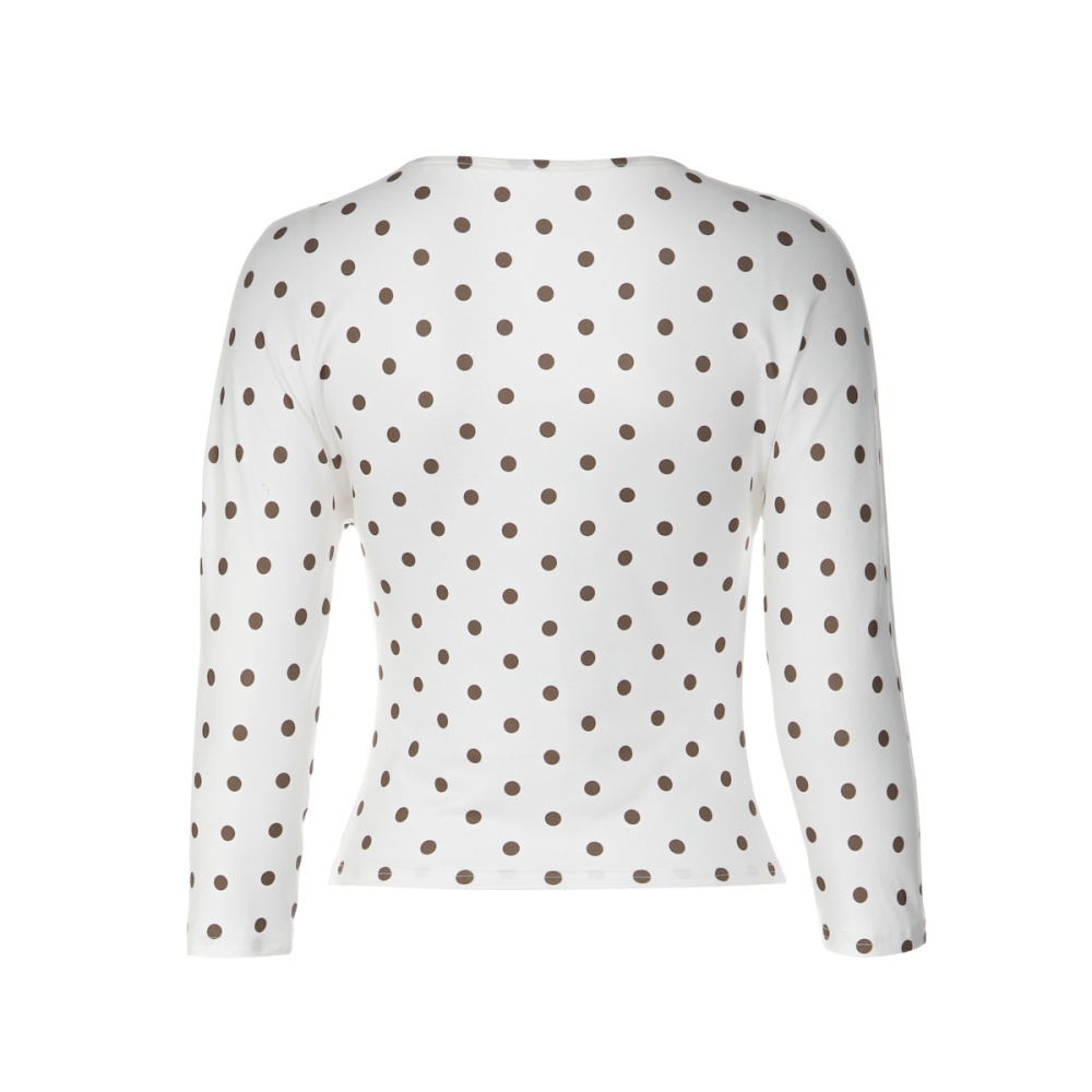 Sexy slim fashion tops V-neck autumn T-shirt for women
