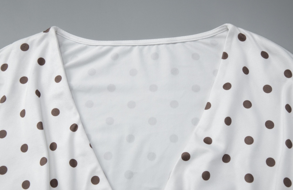 Sexy slim fashion tops V-neck autumn T-shirt for women