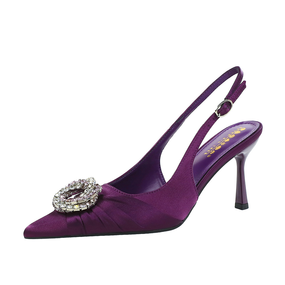 Rhinestone sandals sexy high-heeled shoes for women