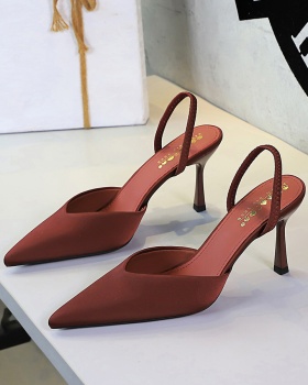Fine-root sandals low high-heeled shoes for women