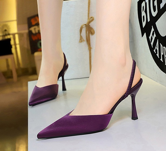 Fine-root sandals low high-heeled shoes for women