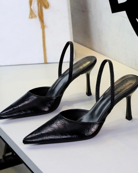 Fashion low sandals simple high-heeled shoes for women