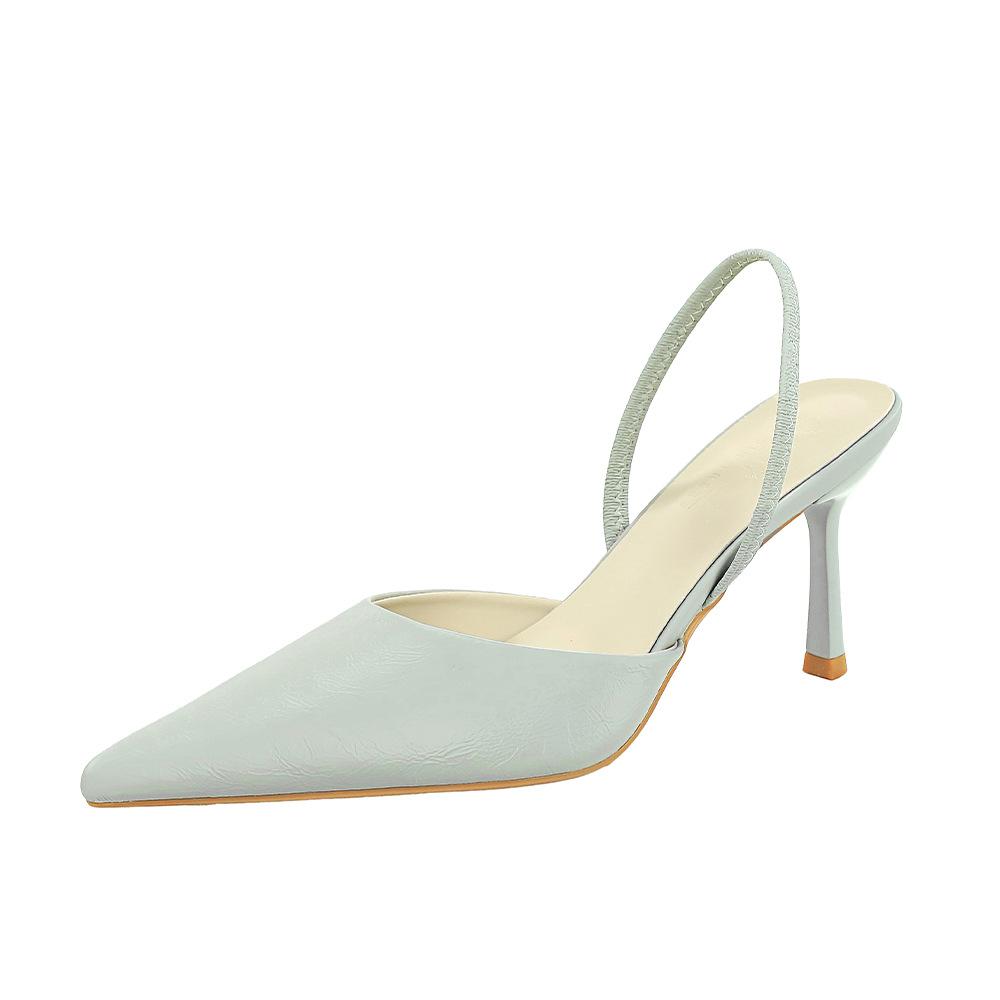 Fashion low sandals simple high-heeled shoes for women
