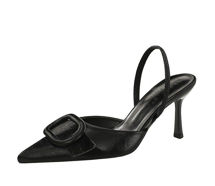 Belt buckle low fashion European style high-heeled shoes
