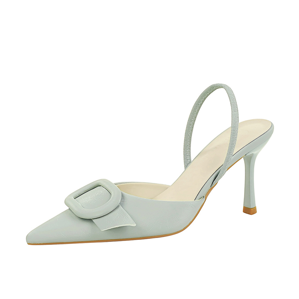 Belt buckle low fashion European style high-heeled shoes