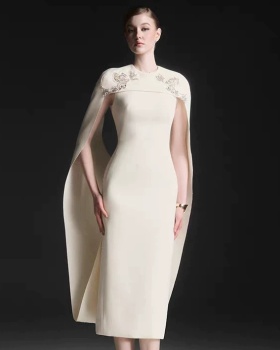 Light luxury temperament long dress beading formal dress