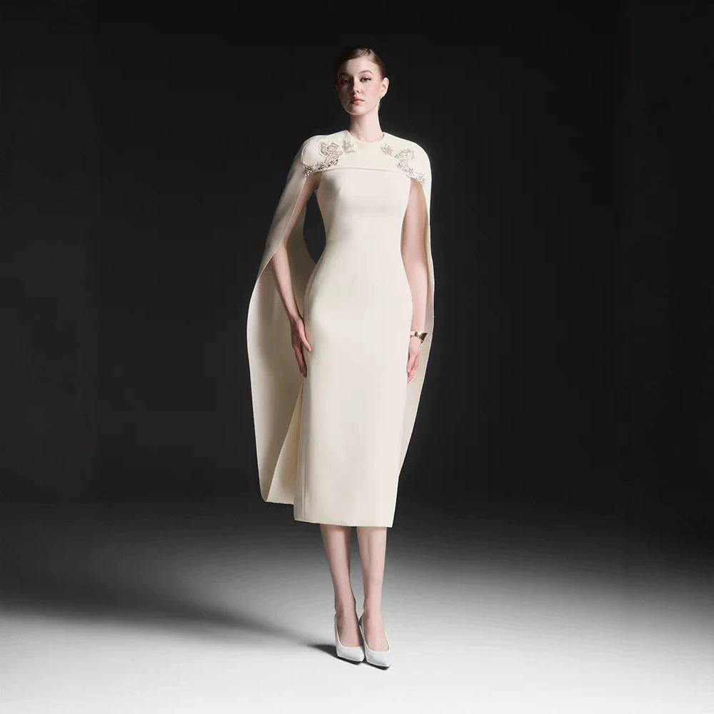 Light luxury temperament long dress beading formal dress